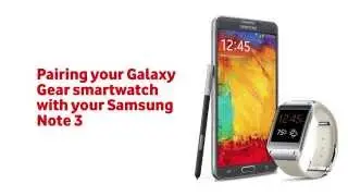 Pairing your Galaxy Gear with your Samsung Note 3
