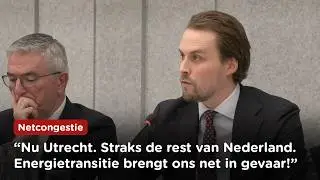 Stroomnet in Utrecht op slot door zinloze energietransitie | Tom Russcher (FVD) over netcongestie