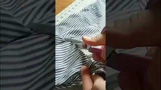 Easy Upcycle Idea Using a Men's Dress Shirt! Beginner friendly sewing project #sewing #diysewing