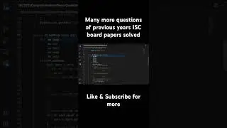 ISC Computer Science 2023 theory question 11 solved #iscclass12 #iscboard #class12th #java #coding