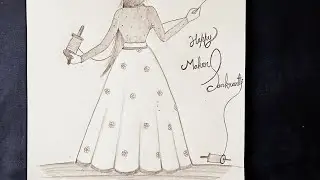 Easy to draw Happy makar Sankranti special drawing#makarsankranti #happymakarsankrantidrawing #art 