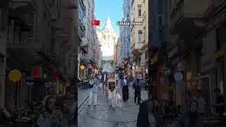 🇹🇷 Istanbul Galata Tower Walking Tour #istanbulwalkingtour #shorts #short #walkingtour #galatatower