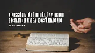 A persistência não é lentidão; é a velocidade constante que vence a inconstância da vida❤️