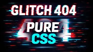 How to Create 404 Page Design using HTML CSS | Glitch Effect