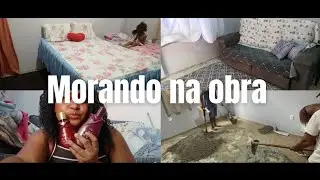Fizemos o contra piso👷🏻‍♀️/arrumando o quarto e a sala 🧹/comprinhas de autocuidado❤️