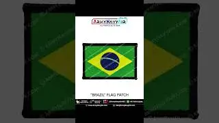 Customized or Buy Brazil Flag Patch 3&rdquo; x 2&rdquo; | Any Country Flag Collection! #brazil  #flag #shorts