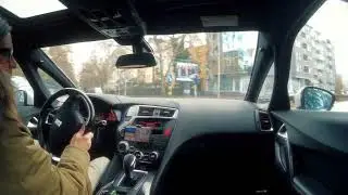 Визаран Нови Сад - Сремска Рача. Сербия. ASMR Citroen DS5 POV Driving