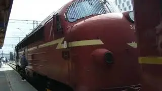 A Tour of the Steel Carriage Train Nohab Di3 Locomotive at Lillestr&oslash;m Station 2 - 10.5.2025