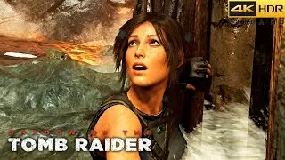 Lara Croft’s Fight to Survive Massive Tsunami RTX ON [4K 60FPS]
