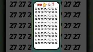 Try to find odd 72 👈 #RUQuizer #FindTheOddOne #youtubeshorts  #ObservationChallenge #PuzzleFun