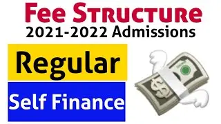 Fee Structure of Regular and Self Finance Seats || Course fee of KKC Jai narayan pg college Lucknow