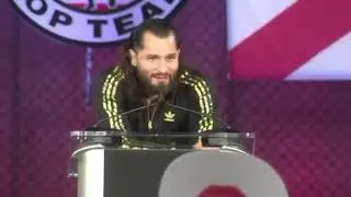 Jorge Masvidal endorses Trump, bashes Joe Biden at Fighters Against Socialism tour event
