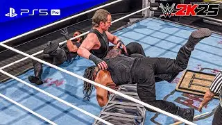WWE 2K25 &mdash; Роман Рейнс против Сета Роллинса против Дина Эмброуза | Щит: Тройная угроза | PS5&trade; Pro...