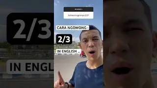 Cara ngomong '2/3' (pecahan, tanggal) in English #bahasainggris #belajarbahasainggris