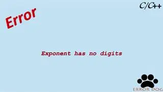 exponent has no digits