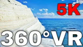 360&deg; VR Scala dei Turchi Agrigento Sicily Italy Virtual Reality 5K HD 4K
