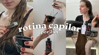 ROTINA CAPILAR COM CABELO LONGO POR 24 HORAS