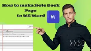 How to Create Note Book Page In Ms Word