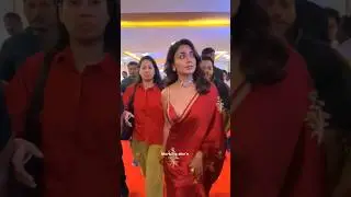 beautiful ❤️ #shriyasaran snapped at trailer launch event in Hyderabad #shorts
