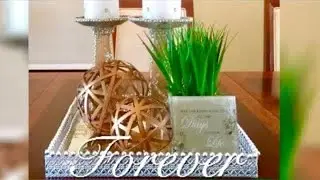 DIY Dollar Tree Mirror Tray| Quick And Easy DIY Vanity Tray