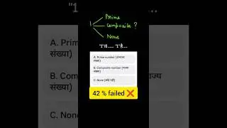 Is 1 prime or composite ? #basicmath #maths #primenumber