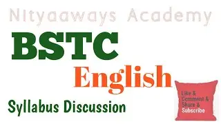 BSTC English syllabus Discussion