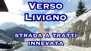 Strada del Foscagno innevata | In auto verso Livigno