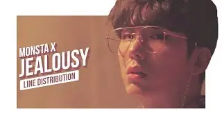 MONSTA X - JEALOUSY Line Distribution (Color Coded) | 몬스타엑스 - 젤러시