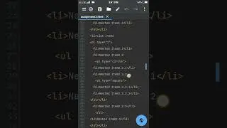 Nested list using ol tag & ul tag in HTML || List tag with different types #html @basicofcoding8658