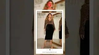 Honey Plus Size Surplice Neck Long Sleeve Slit Dress