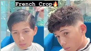 Cómo hacer corte Crop French Crop explicado paso a paso tutorial de barbería #hairstyle