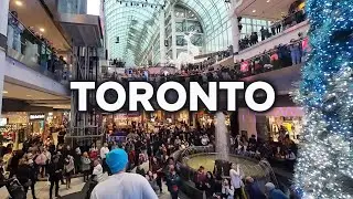 🇨🇦 Inside Toronto Eaton Centre 🛍️ | Downtown Shopping Mall