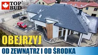 Gotowy do zamieszkania! Nowoczesny dom szkieletowy o oryginalnej bryle architektonicznej.