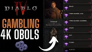 Diablo 4 GAMBLING 4K OBOLS insanely good