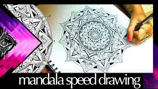 Mandala Art Speed Drawing How To