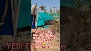 YES! This is How Some People LIVE on the Beaches of Goa &ndash;Shacks, Sun & Survival 😲🏖️ #toopoortobecold