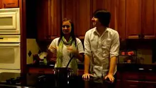Josh and Christy in the kitchen!