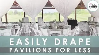 PAVILION DECOR IDEAS: HOW TO DRAPE PAVILIONS (EASY DIY 😍)