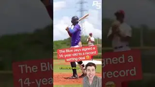 The #BlueJays signed a 14-year-old to a RECORD SETTING deal 🤯