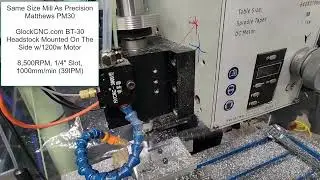 Precision Matthews PM30 Mill GlockCNC BT30 Headstock ATC Ready