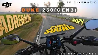 KTM DUKE 250 GEN 3 | MORNING RIDE | ADRENALINE RUSH | PURE EXHAUST SOUND | QUICKSHIFTER 4K CINEMATIC