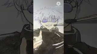 I can draw gojo😁#anime#animeart #art #jjk#draw#drawing#hakusenpaiarts.