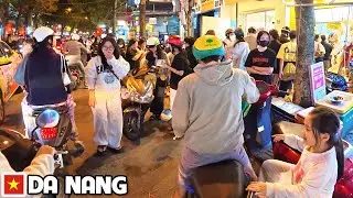 DA NANG VIETNAM - Real Local Side of An Thuong Area at Busy Chau Thi Vinh Te Street