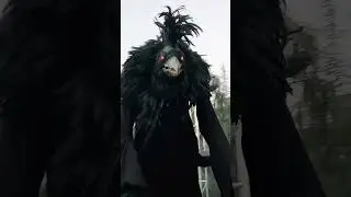 😱 big Crow man says hi!