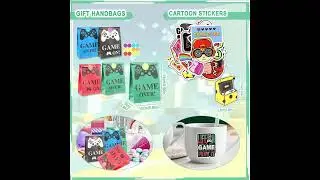 Kit Gadget per Feste di Compleanno Videogiochi - Binggunyo Regalo