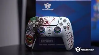 HEXGAMING ULTIMATE FPS eSport Custom Controller for PS5, PC, Mobile - Clown Hahaha