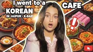Trying Korean Food 🍜🫰🏻✨in a Korean Restaurant | K-Bap Jaipur 💜 | Jaipur | Food Vlog 🫶🏻