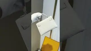 Hermes mini kelly glacier white bag review
