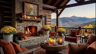Peaceful Autumn Jazz ?? Cozy Lakeside Ambience with Smooth Jazz for Study Time|