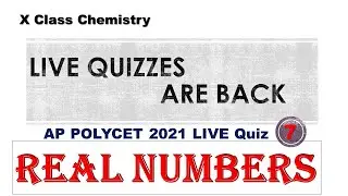 Real Numbers  || LIve Quiz - 8  |AP POLYCET 2021 | AP POLYCET Live coaching